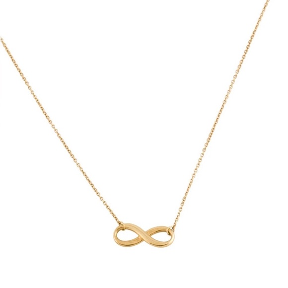 Tiffany & Co. 18K Gold Double Chain Infinity Necklace - Picture 1 of 7